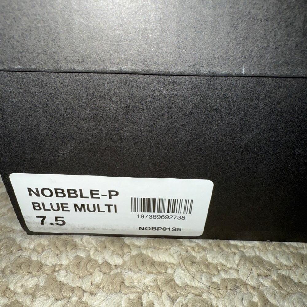 BETSY JOHNSON NOBBLE-P BLUE MULTI PUMP SIZE: 7.5 - Picture 9 of 9
